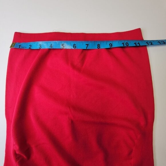 STRAPLESS Red Long Tube Tank Top Stretchy Tube Top Camisole- New With Tags - Picture 5 of 10